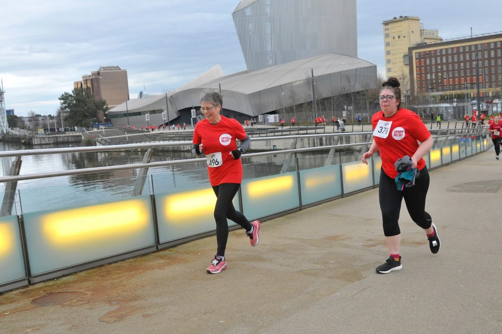 Beat Beethoven 5k run for Sport Relief Media City